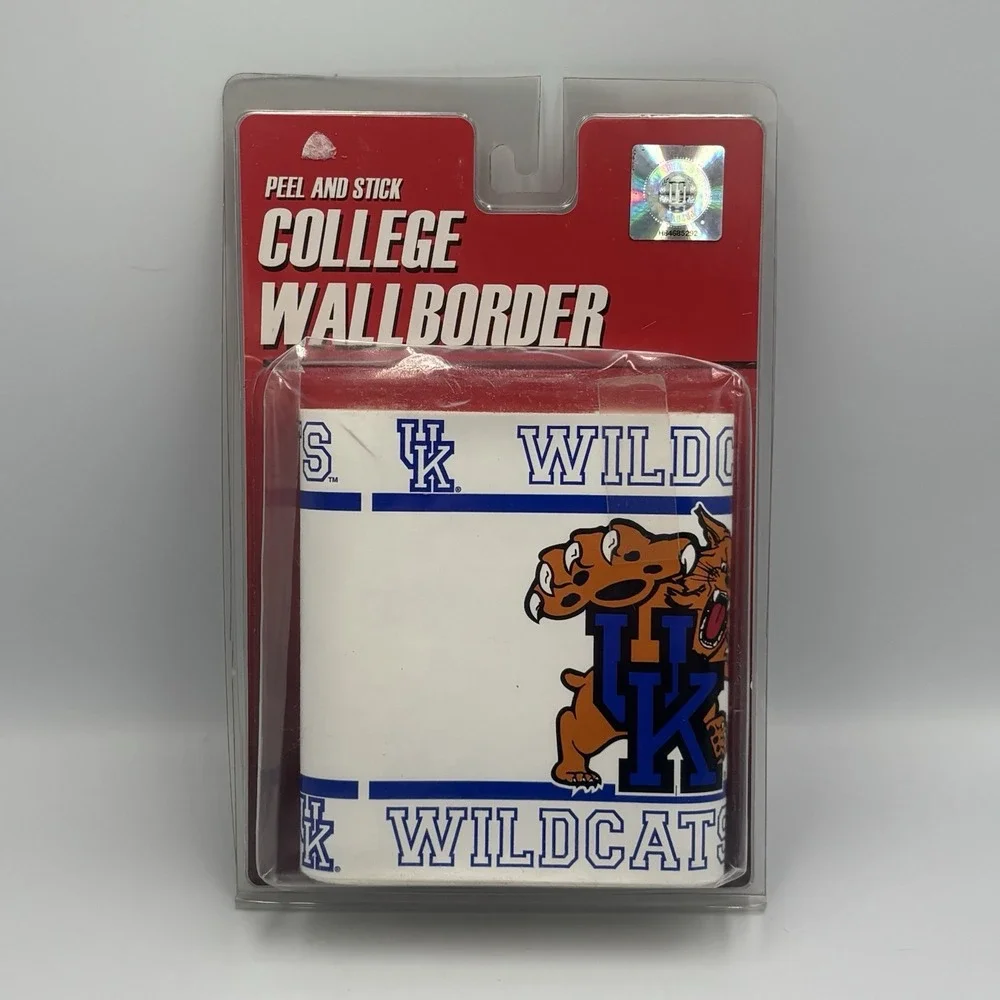 University of Kentucky Wildcats Peel & Stick Wallpaper Border 5in x 15ft NEW